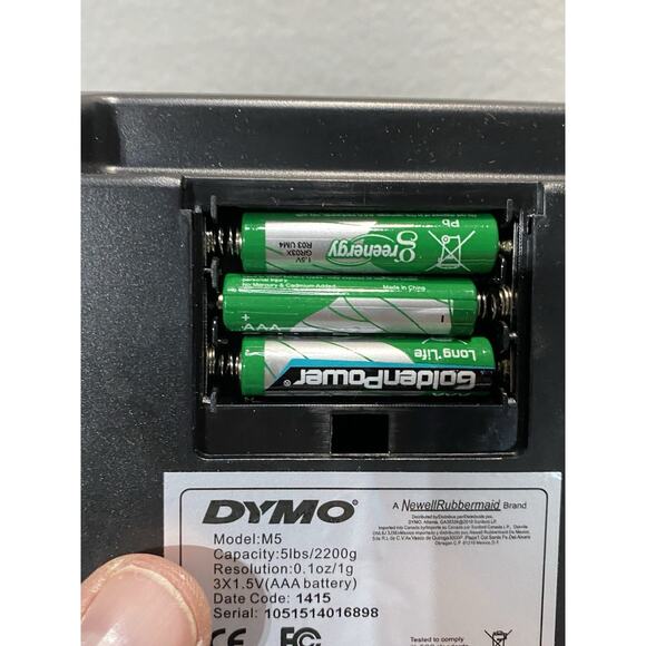 Dymo Digital Postal Scale Model M5 Battery Operated 5 Lb Max EUC! - Picture 7 of 7